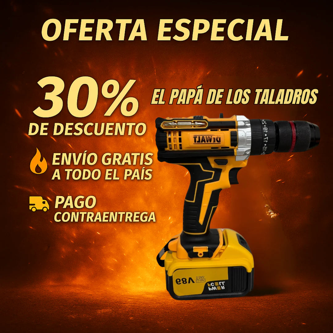 Súper Taladro Inalámbrico Profesional 68V 1/2
