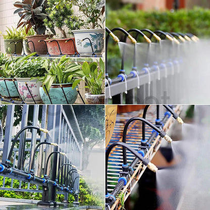 Goteo Riego Equipo con 360° Flexible Manguera
