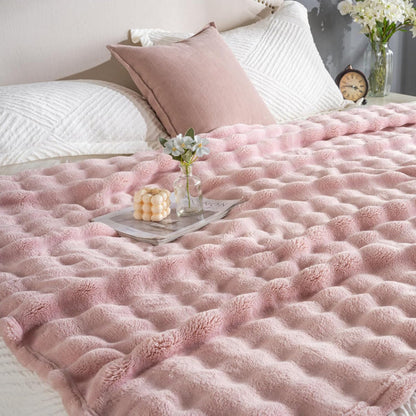 Cobija piel de conejo