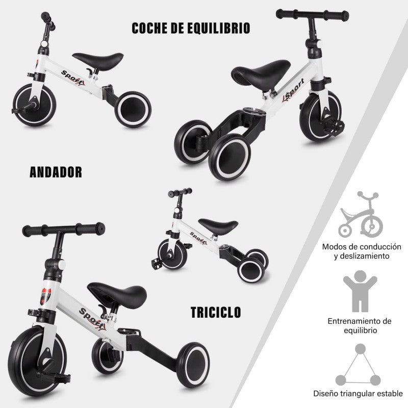 Triciclo 3 en 1 SportX – El producto que crece al ritmo de tu hijo